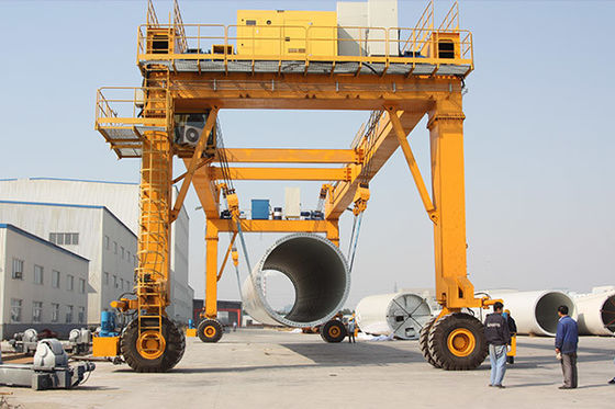 Dźwig portalowy kontenerowy RTG Wózek okraczający Hydrauliczny 6-30m Podnoszenie