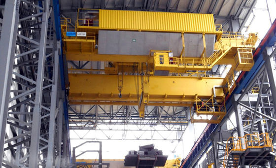 1 - 20t Metalurgiczne elektryczne suwnice pomostowe Pojedynczy dźwigar o rozpiętości 7,5 - 32m