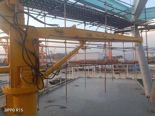 0 ~ 80 ton Hydrauliczny sztywny wysięgnik morski Żuraw pokładowy z obrotem BV 360 °
