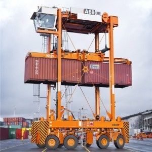 10t 15t portal kontenerowy suwnica bramowa elektryczna gumowa opona A6 A7