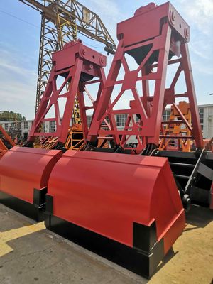 Q235B Mechaniczne wiadro chwytakowe ze stali z czterema linami do żurawia 0,5-10 m³ Objętość