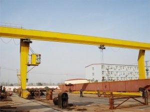 Suwnica bramowa jednodźwigarowa 16t w kształcie litery L z elektrycznym wciągnikiem 6m 9m Wysokość podnoszenia