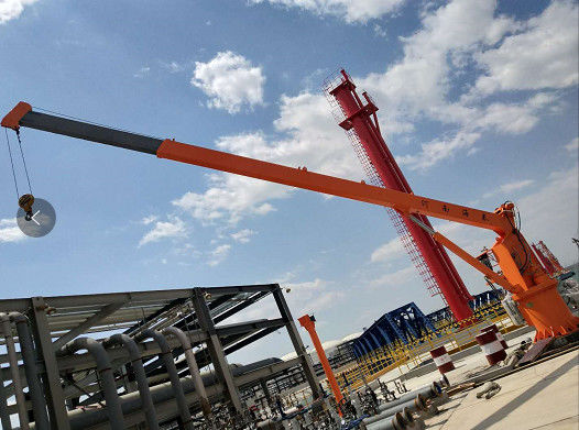 1 - 30T Elektryczny żuraw morski z wysięgnikiem Q235B Yacht Deck Crane