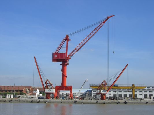 Kontrola kabiny 30-tonowy portowy żuraw portalowy Dock Jib Suwnica bramowa Typ czterech łączników