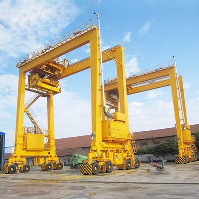 Suwnice bramowe 40t RTG z oponami gumowymi Suwnica bramowa kontenerowa na nabrzeżu