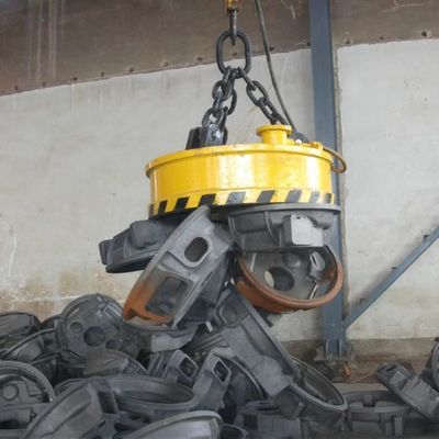 Potężny podnośnik elektromagnetyczny o udźwigu 3000 kg do odlewania wiórów maszynowych
