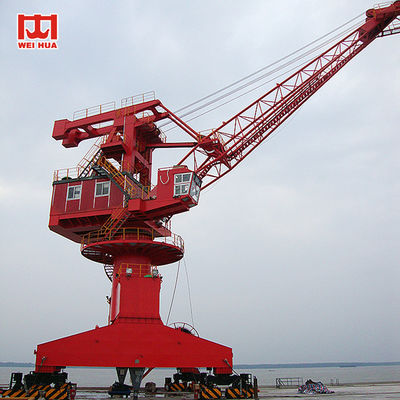 Certyfikat ISO Harbour Portal Suwnica Gantry Luffing 20m- 26m / min Prędkość jazdy
