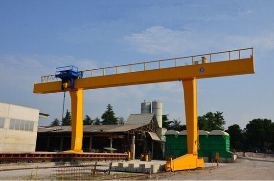 L Typ 10 ton 20 ton Jednodźwigarowa suwnica bramowa z elektrycznym wciągnikiem 6m 9m Wysokość podnoszenia