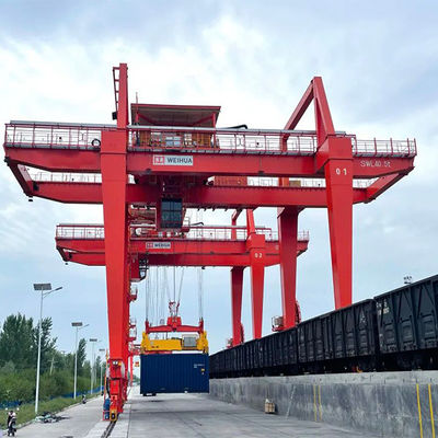 Dostosowany kontener RMG Suwnica bramowa montowana na szynie 10 ton-40 ton