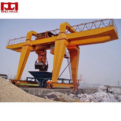 MZ Typ A3-A8 Dwudźwigarowa suwnica bramowa Goliath 50 ton z hakiem