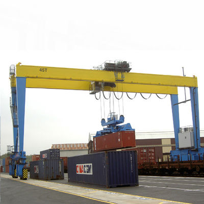 Port RTG za pomocą suwnicy bramowej z oponami gumowymi 10 ton 40 ton Ładowanie kontenera podnoszącego